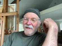 Tom Pirozzoli in his studio